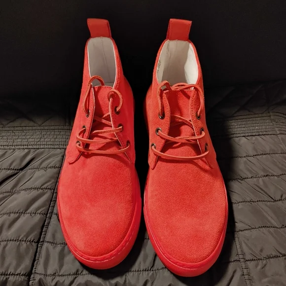 Del Toro Men's New Red High Top sneakers